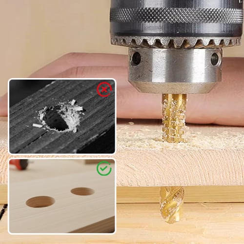 6-Piece M35 Cobalt Drill Bit Set – Precision High-Speed Steel for Metal & DIY