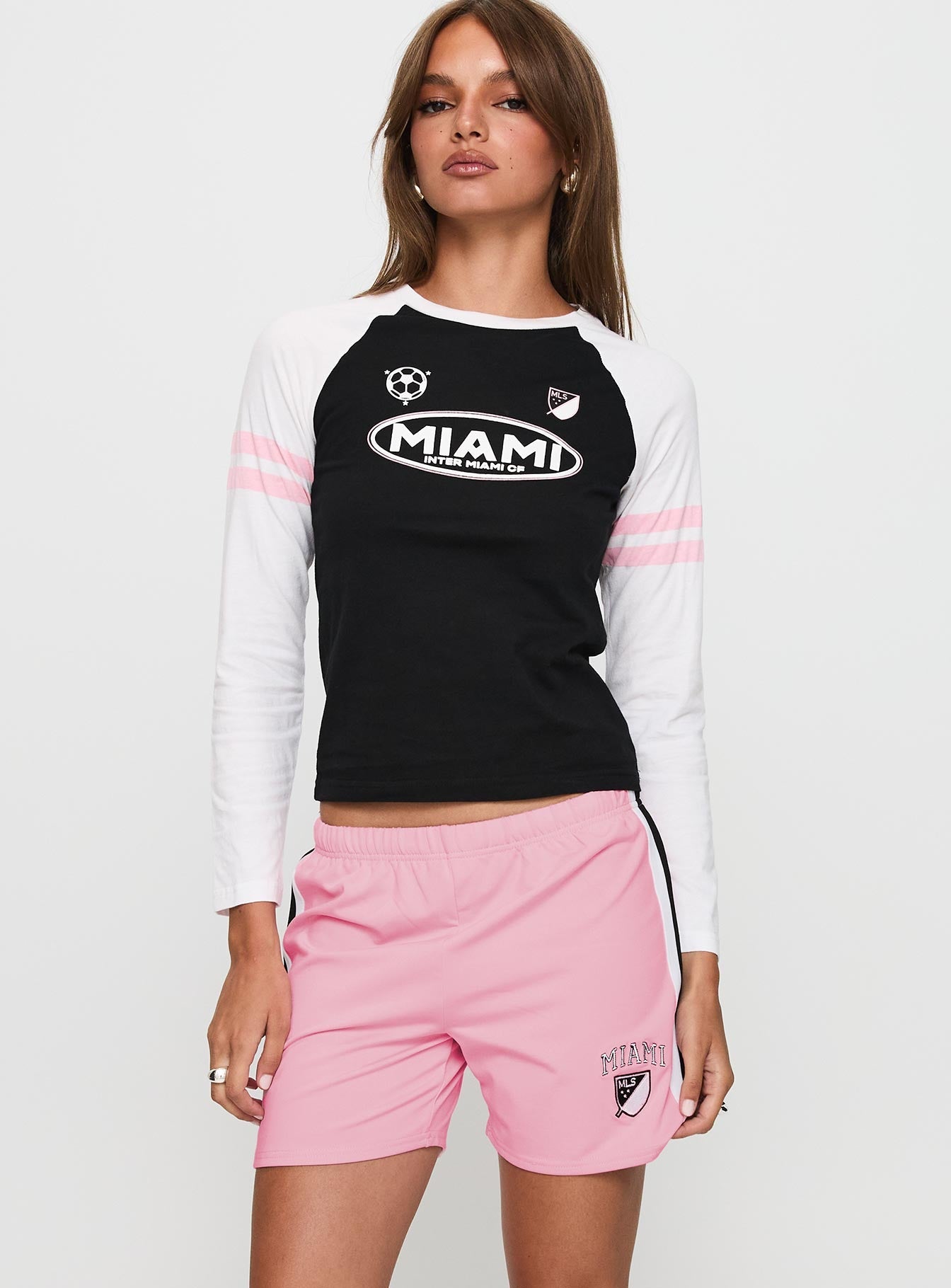 Bend It Athletic Shorts Pink
