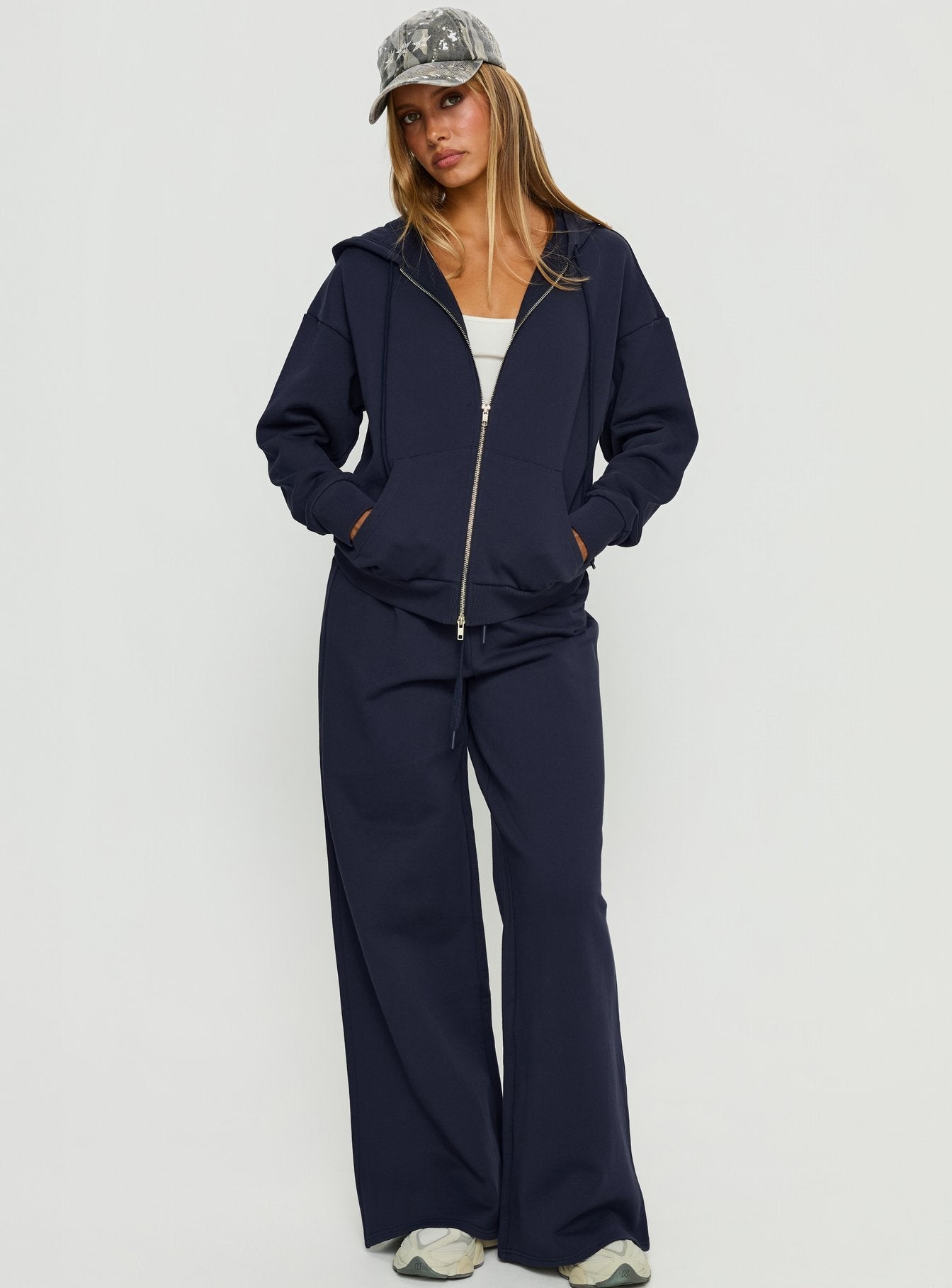 All Day Oversized Hoodie Navy