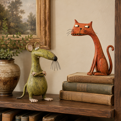 A Little Vintage Charm for Animal Lovers 🐱🐭