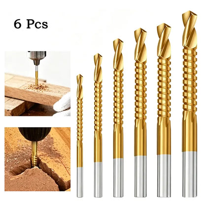6-Piece M35 Cobalt Drill Bit Set – Precision High-Speed Steel for Metal & DIY