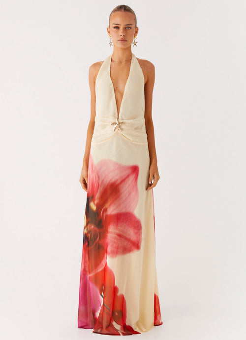 Belivia Maxi Dress - Yellow Bloom