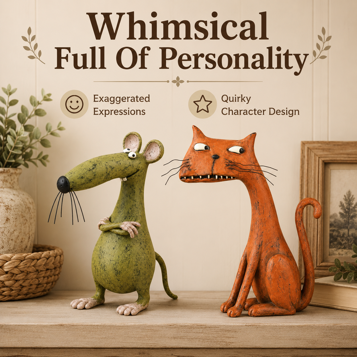 A Little Vintage Charm for Animal Lovers 🐱🐭
