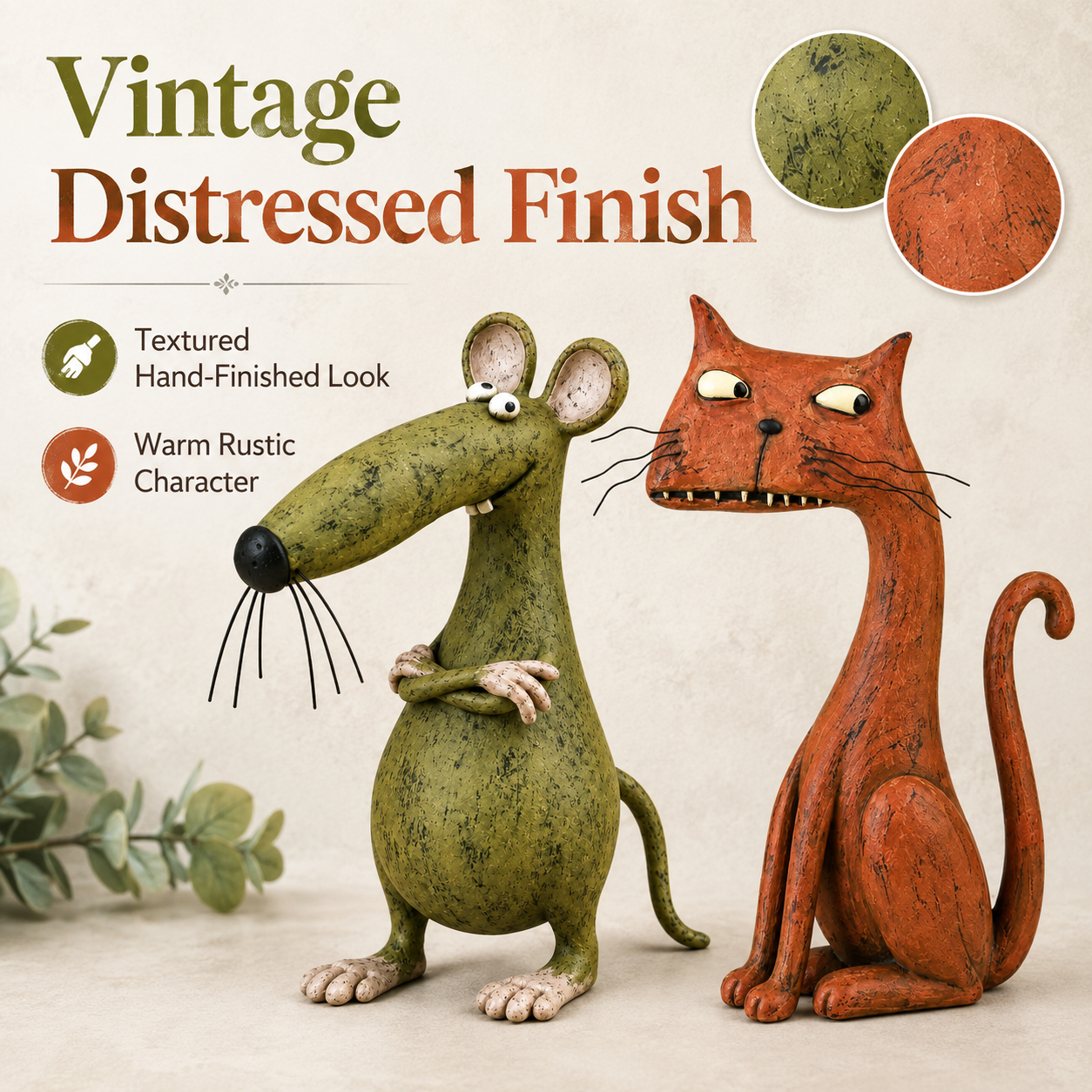 A Little Vintage Charm for Animal Lovers 🐱🐭