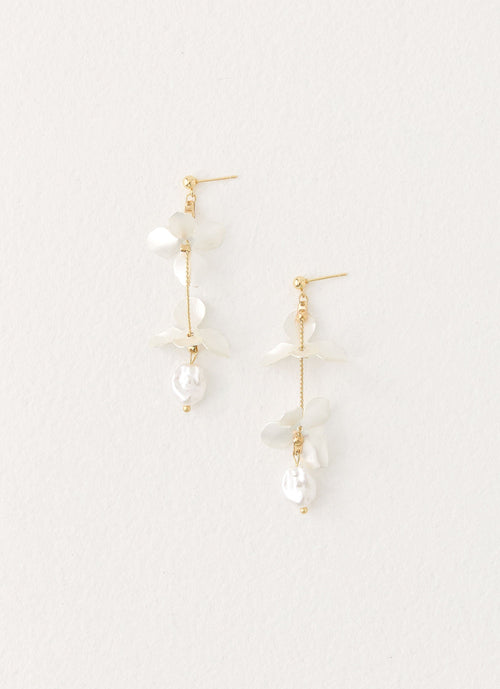 Costa Aura Earrings - Pearl