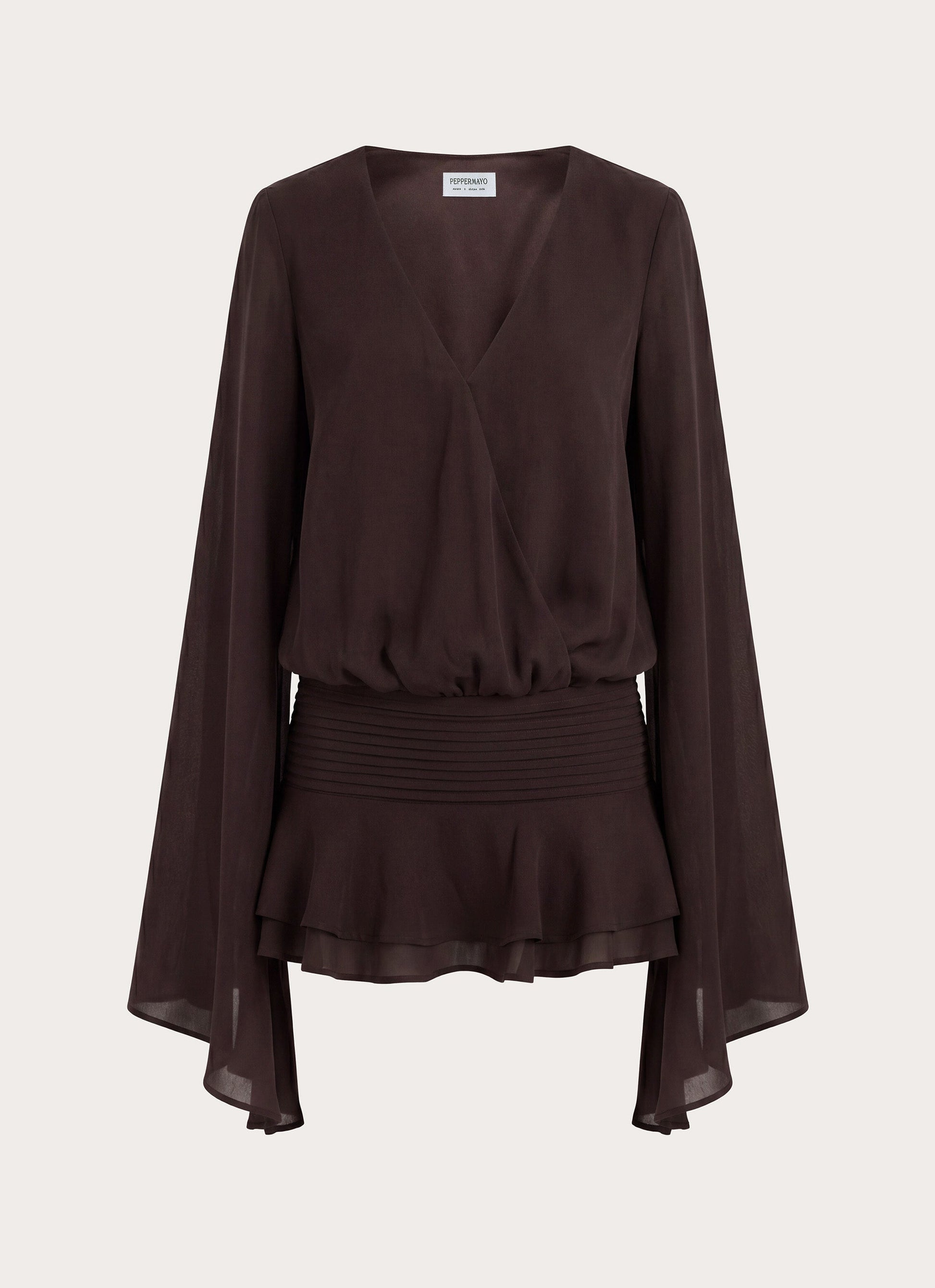 Elisana Mini Dress - Chocolate