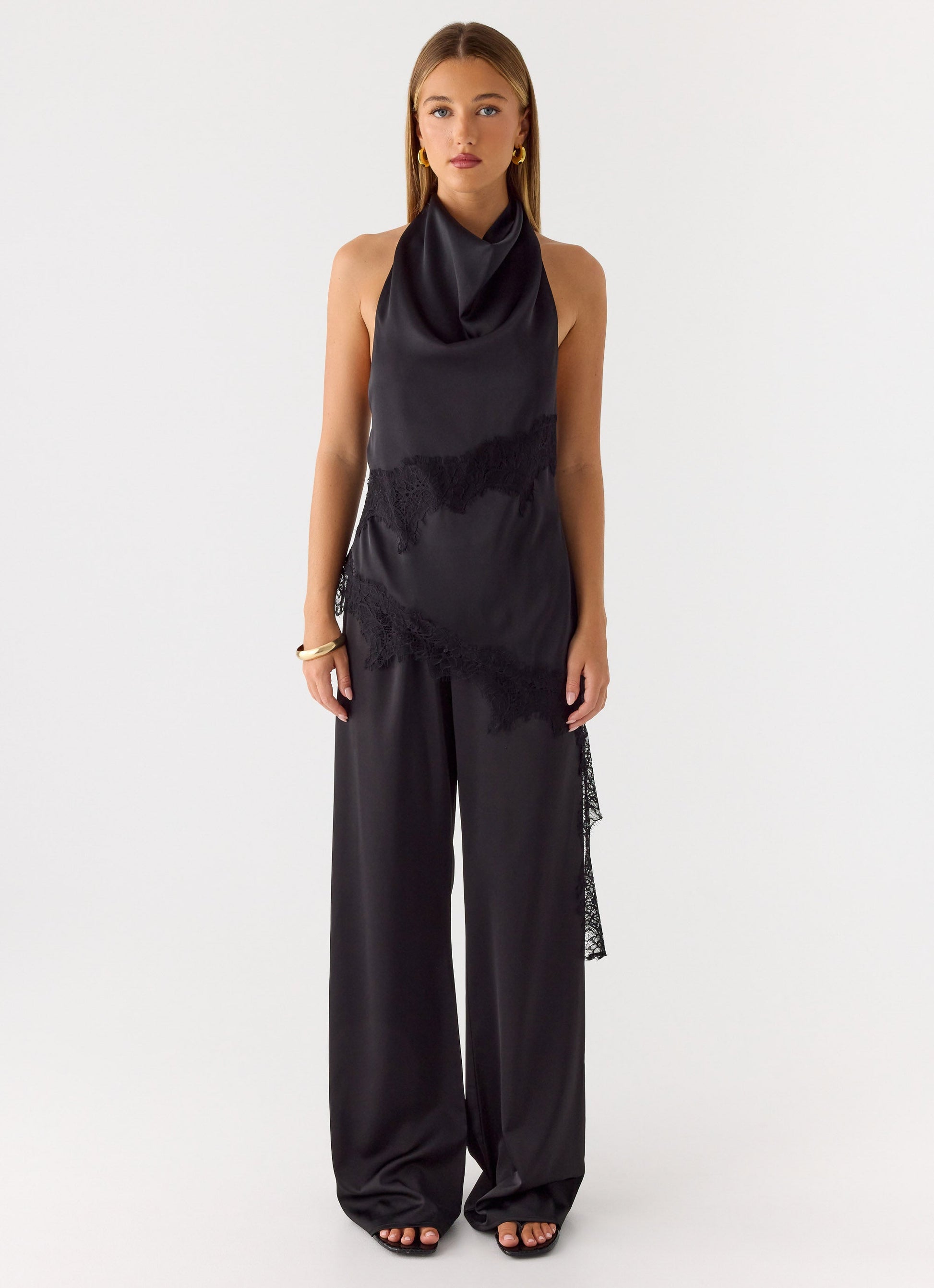 Emilee Cowl Top - Black