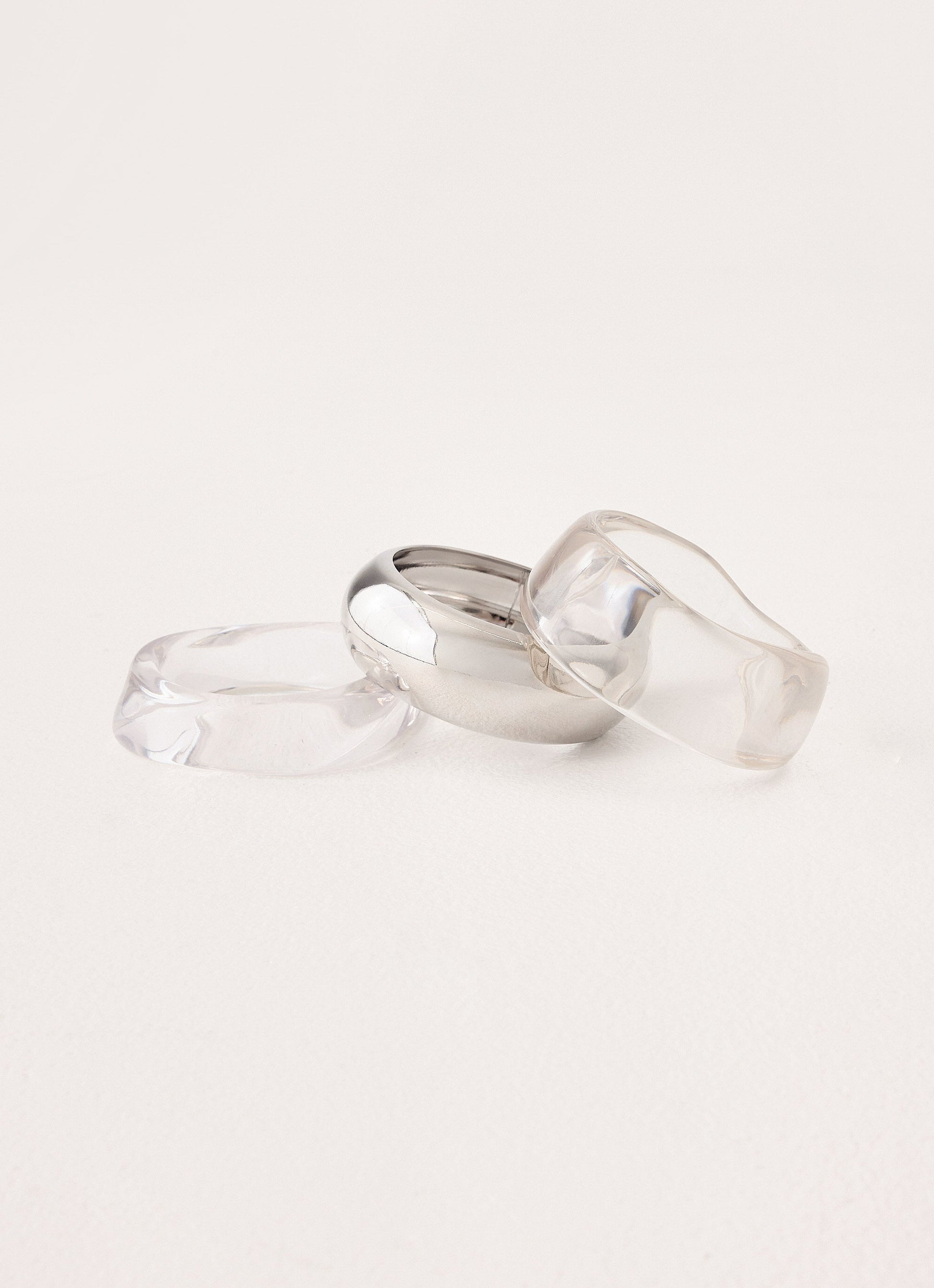 Golden Glass Bracelet - Silver